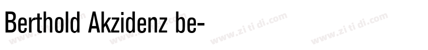 Berthold Akzidenz be字体转换